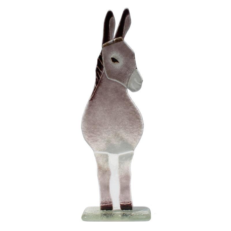 Dillon the Donkey Fused Glass Ornament - D&J Glassware Fused Glass from thetraditionalgiftshop.live