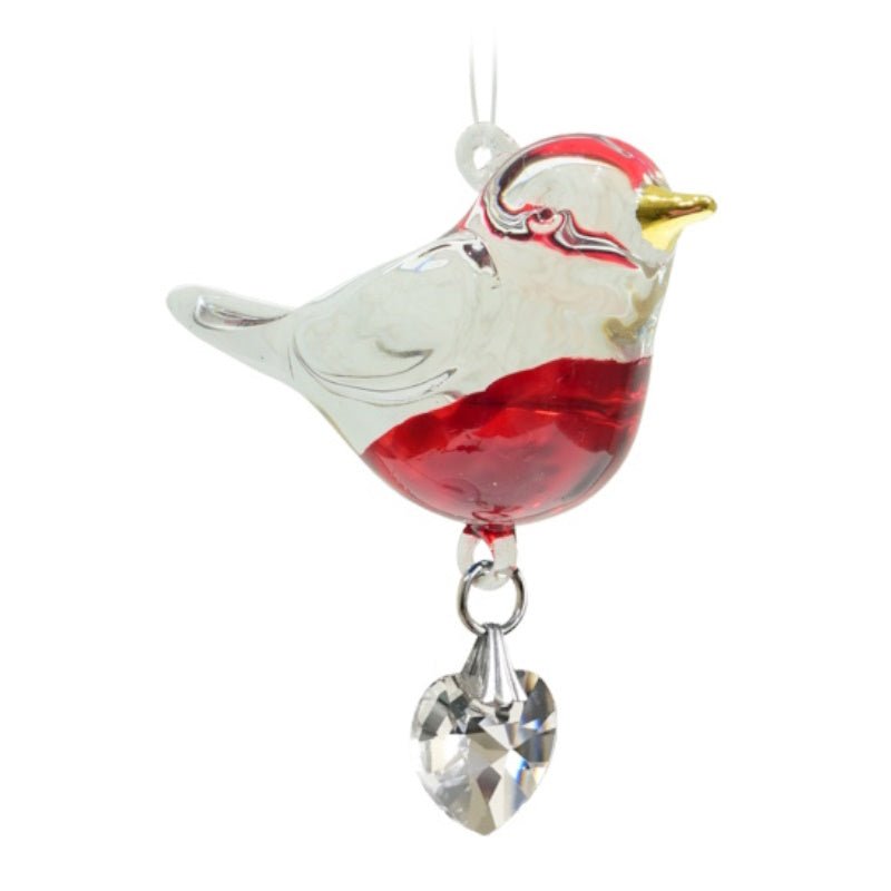 Fantasy Glass Pretty Little Bird - Robin - Wild Things Crystal from thetraditionalgiftshop.live