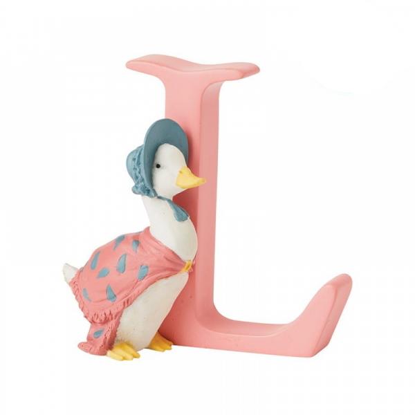 "L" Jemima Puddle-Duck Alphabet Letter - Beatrix Potter from thetraditionalgiftshop.live