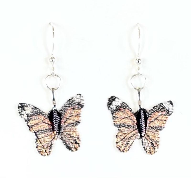 Monarch Butterfly Leaf Earrings - Pure by Coppercraft from thetraditionalgiftshop.live