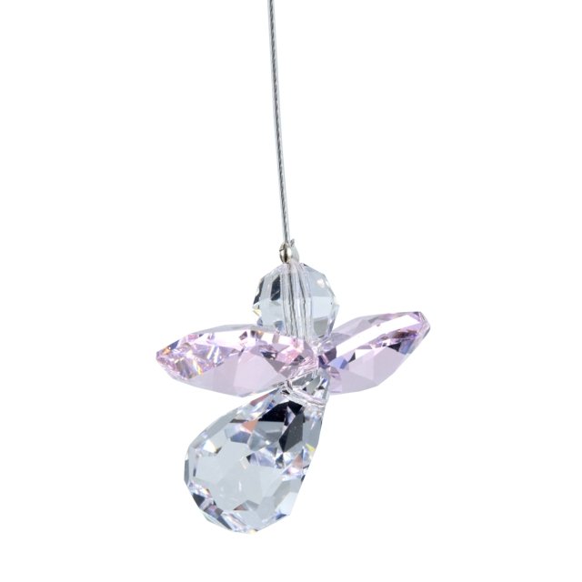 October Birthstone Crystal Guardian Angel - Rose (Small)