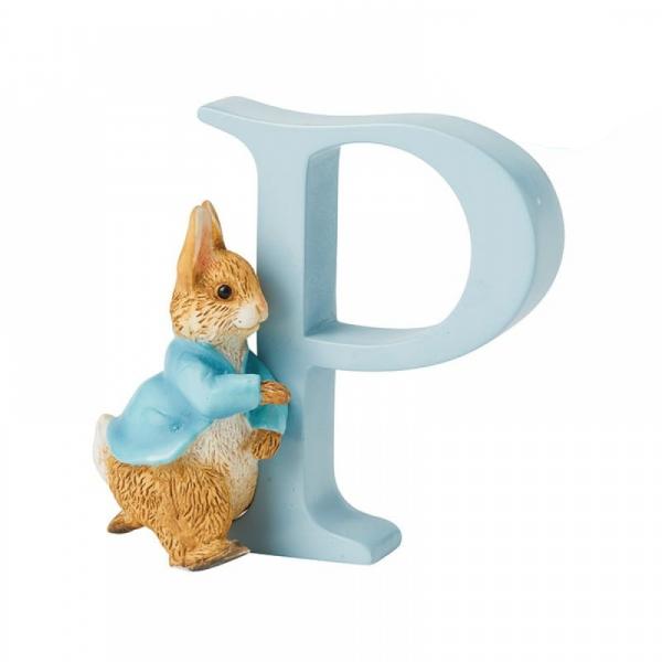 "P" Running Peter Rabbit Alphabet Letter - Beatrix Potter from thetraditionalgiftshop.live
