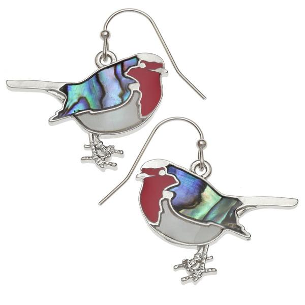 Robin Paua Shell Hook Earrings