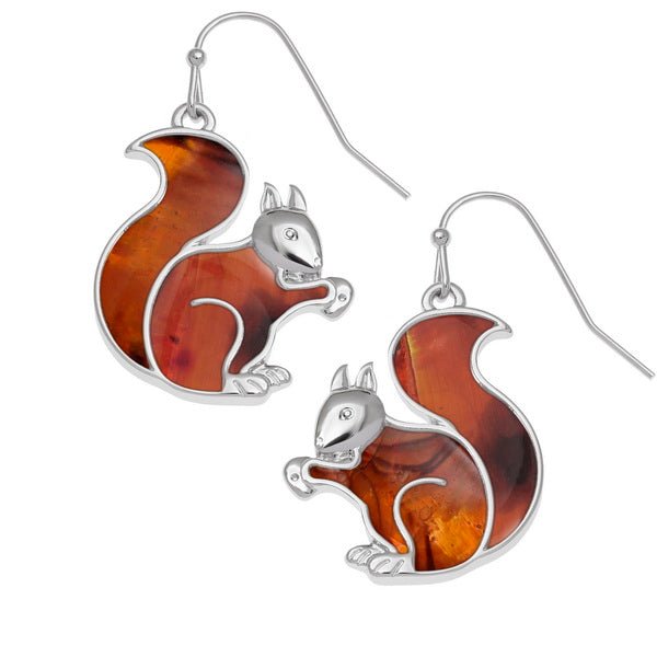 Squirrel Paua Shell Earrings - Tide Jewellery from thetraditionalgiftshop.live