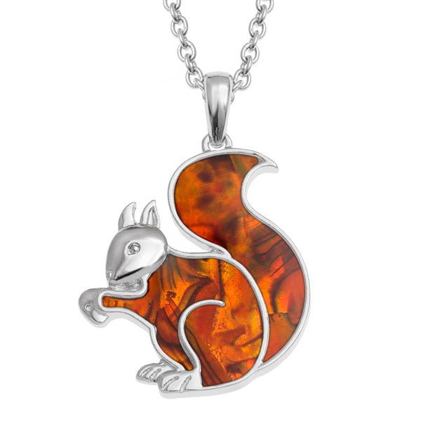 Squirrel Paua Shell Necklace - Tide Jewellery from thetraditionalgiftshop.live