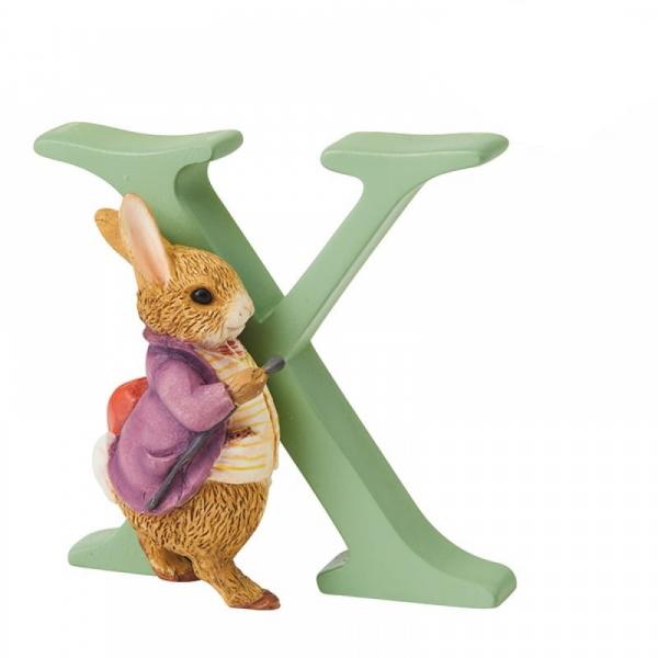 "X" Old Mr Benjamin Bunny Alphabet Letter - Beatrix Potter from thetraditionalgiftshop.live
